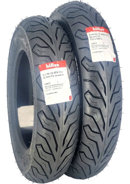 350-10 ve 90/90-12 Takım Tl (Tubeless - Dubleks) BL34SET