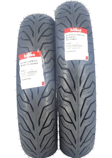 350-10 ve 90/90-12 Takım Tl (Tubeless - Dubleks) BL34SET