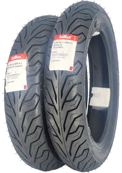 350-10 ve 90/90-12 Takım Tl (Tubeless - Dubleks) BL34SET