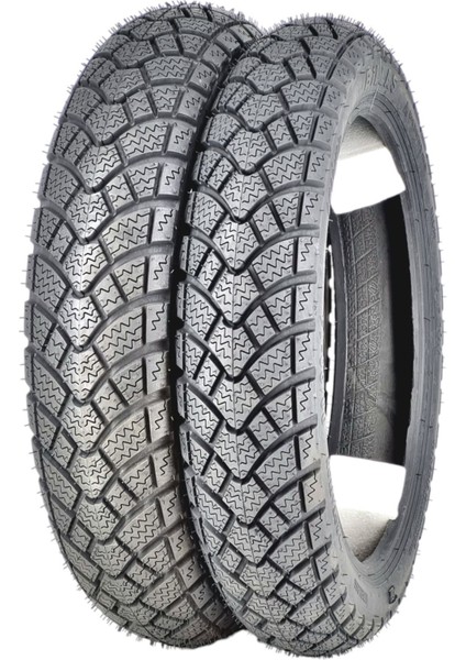 Honda Dio Kışlık Lastik Takımı 100/90-14 ve 90/90-14 Tl (Tubeless - Dubleks) BL200DİOSET