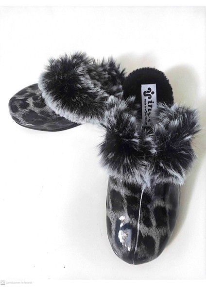 Kadın Önü Kapalı Kürklü Kışlık Ev Gündelik Terlik modelleri