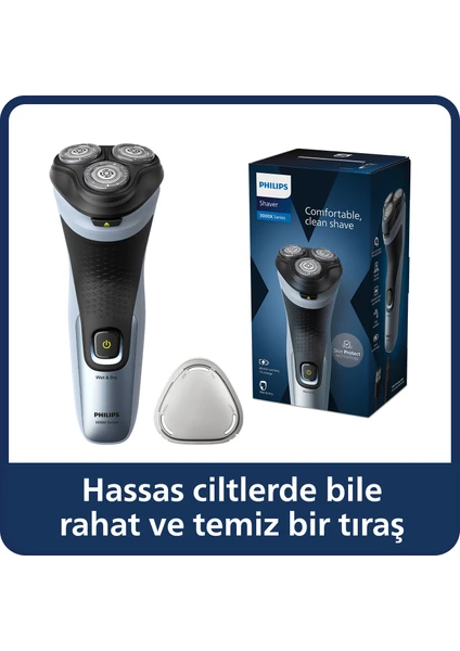 3000X Serisi Islak & Kuru Elektrikli Tıraş Makinesi -  X3063/00