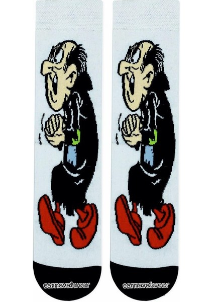 Gargamel Desenli Çorap
