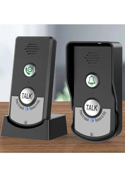 Diyafon Interkom Audio Kablosuz Konuşmalı Diyafon Kapı Zili Uzun Mesafe Iki Yönlü Zil