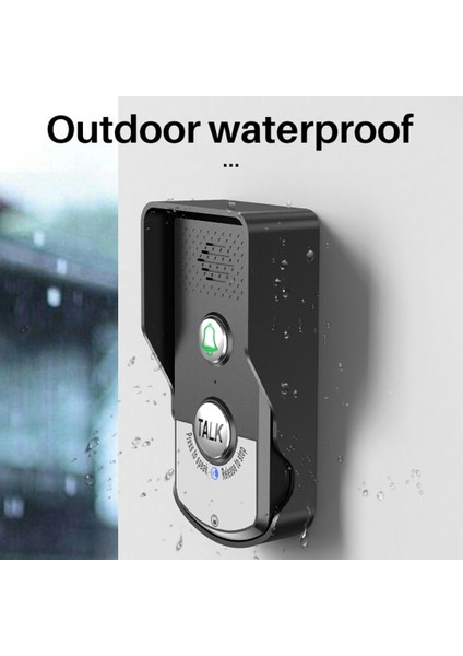Diyafon Interkom Audio Kablosuz Konuşmalı Diyafon Kapı Zili Uzun Mesafe Iki Yönlü Zil