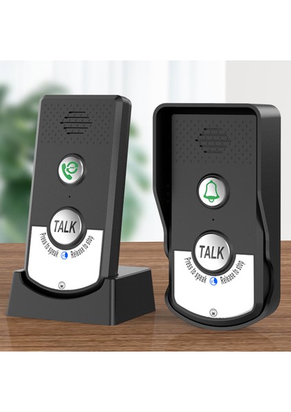 Diyafon Interkom Audio Kablosuz Konuşmalı Diyafon Kapı Zili Uzun Mesafe Iki Yönlü Zil