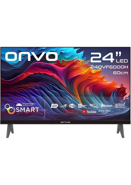 Smart Tv Android Uydu Alıcılı 12V Karavan Televizyonu 24'' 60 Ekran