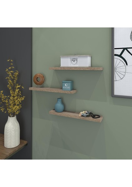 Kenzlife Larose duvar rafı debernuş 039*07*3 crd süslük eko