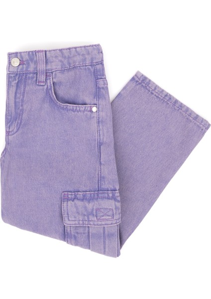 U.S. Polo Assn. Kız Çocuk Menekşe Jean Pantolon 50291146-VR037