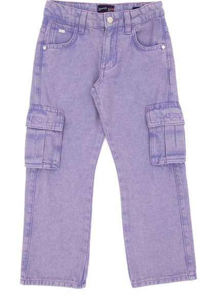 U.S. Polo Assn. Kız Çocuk Menekşe Jean Pantolon 50291146-VR037