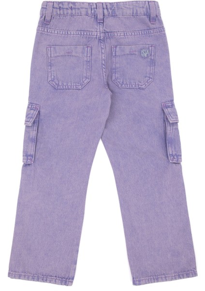 U.S. Polo Assn. Kız Çocuk Menekşe Jean Pantolon 50291146-VR037