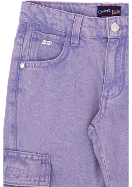 U.S. Polo Assn. Kız Çocuk Menekşe Jean Pantolon 50291146-VR037