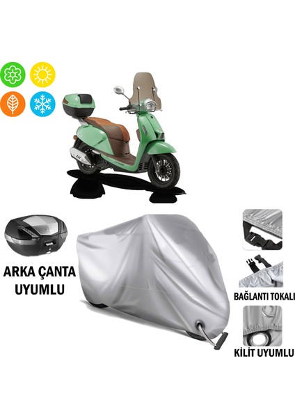 Rks Ltr 125 Branda Motosiklet Brandası Arka Çanta Bağlantı,kilit Uyumlu