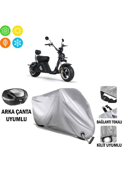Rks M2 Elektrikli Scooter Branda Motosiklet Brandası Arka Çanta Bağlantı,kilit Uyumlu