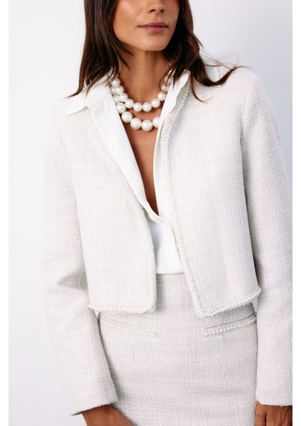 Aksesuar Detaylı Tüvit Ceket - Taş fırsatları