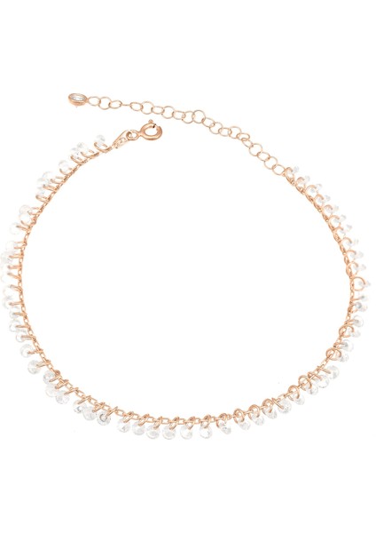 Işıltılı Taşlı Sallantılı Su Yolu Gümüş Kadın Ayak Halhal fiyatları