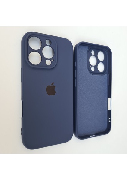 Apple iPhone 16 Pro Kamera Korumalı Içi Kadife Lansman Silikon Kılıf