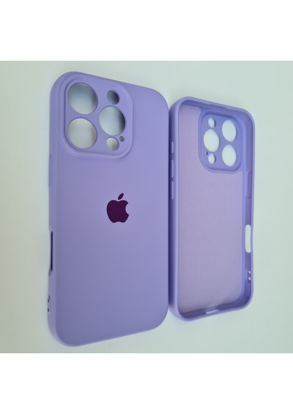 Apple iPhone 16 Pro Kamera Korumalı Içi Kadife Lansman Silikon Kılıf