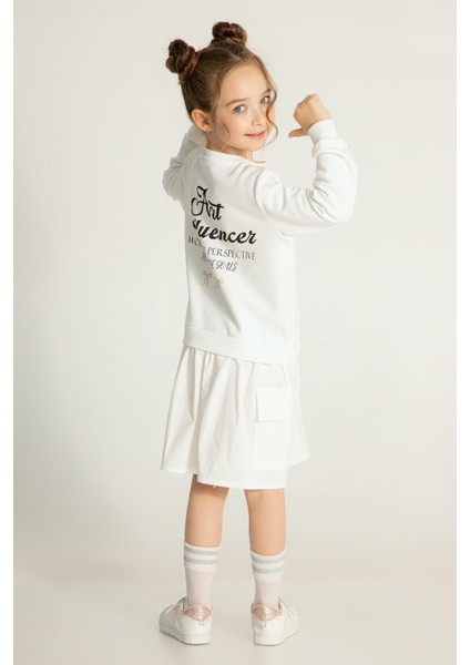 Kız Çocuk Cepli Beyaz Elbise fiyatları