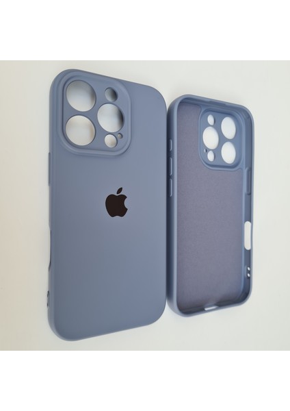 Apple iPhone 16 Pro Kamera Korumalı Içi Kadife Lansman Silikon Kılıf