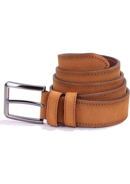 DMK26-464DG Taba 4 cm Deri Erkek Kemer
