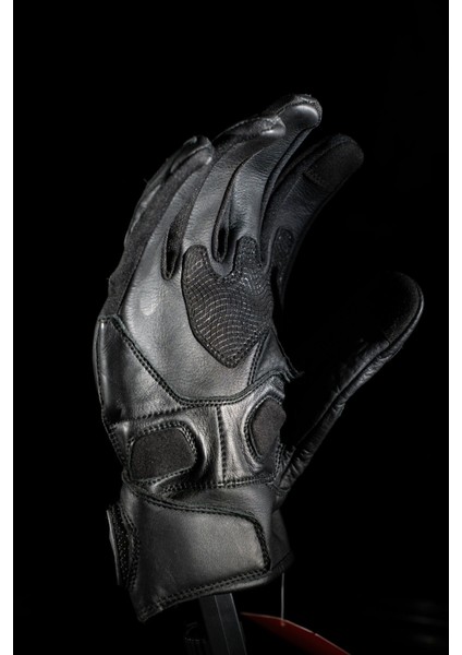 Vn-9021 Korumalı Deri Motosiklet Eldiveni Siyah modelleri