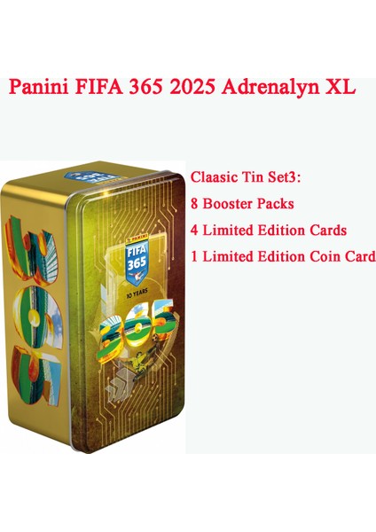 Fıfa 365 2025 Adrenalyn Xl Metal Classic Tin Box 1 Teneke Kutu