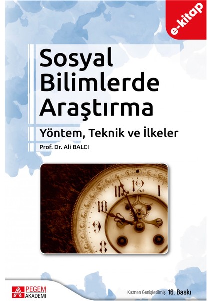 Sosyal Bilimlerde Araştırma Yöntem, Teknik ve İlkeler (e-kitap)
