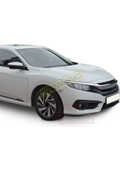 Honda Civic Fc5 Uyumlu Ön Tampon Altı Flap 2016-2019
