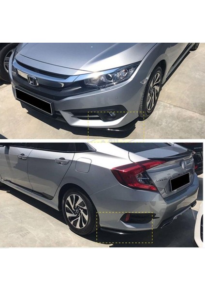 Honda Civic Fc5 Ön ve Arka Tampon Altı Flap 2016-2019