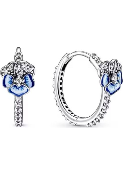 Mavi Kelebek Zirkon Taşlı Küpeler modelleri