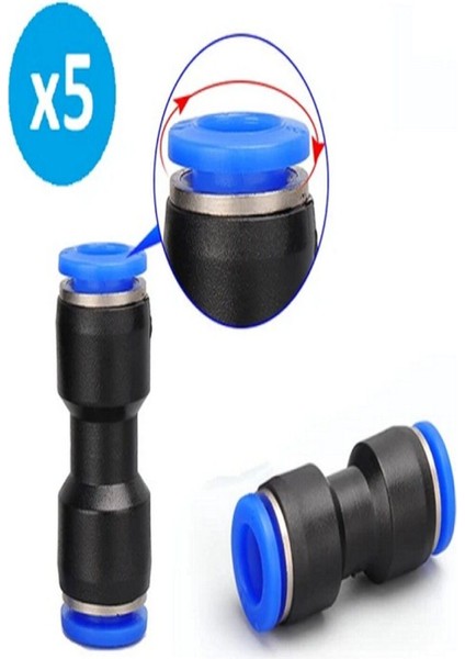 Pnömatik Silindir Bağlantı Elemanları 10MM-10MM Nipel Düz PU10 - Pu EPU10 5 adet fırsatları