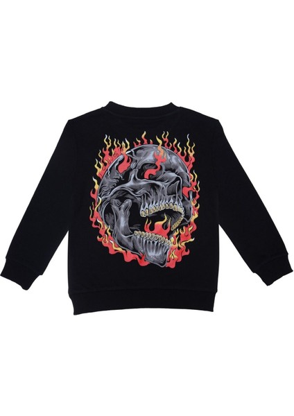 Erkek Çocuk Ön ve Arka Baskılı Sweatshırt