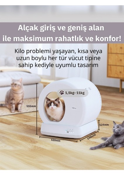 Ucat C10 Pro Kameralı Akıllı Otomatik Kedi Tuvaleti