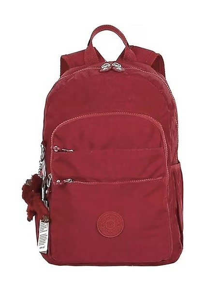 8806 Bordo Unisex Klinkır Kumaş Sırt Çantası