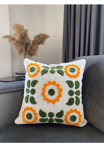 Cisimo Home Punch Nakışlı Kırlent Kılıfı