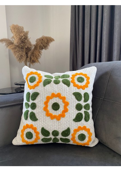Cisimo Home Punch Nakışlı Kırlent Kılıfı