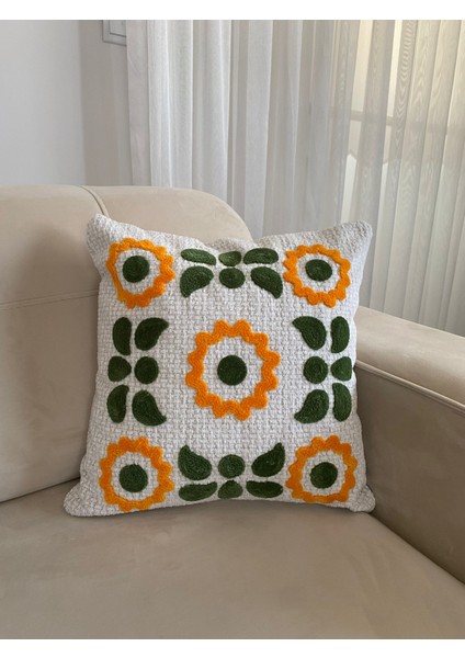 Cisimo Home Punch Nakışlı Kırlent Kılıfı
