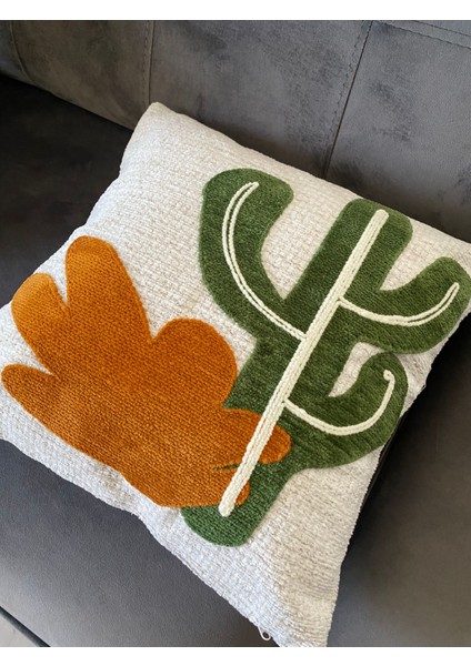 Cisimo Home Punch Nakışlı Kırlent Kılıfı
