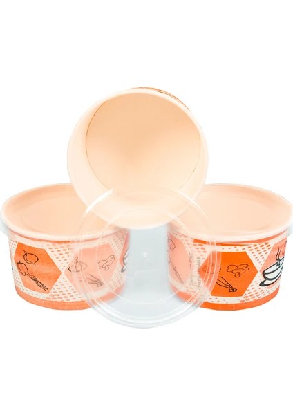Kapaklı Karton Çorba Kasesi 16 Oz Kullan At