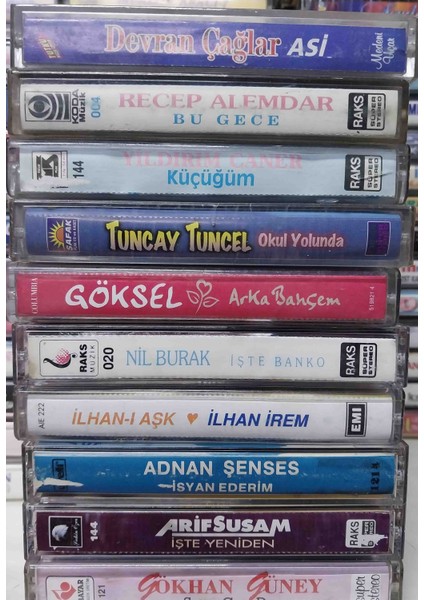 Arif Susam - İşte Yeniden - Adnan Şenses - İsyan Ederim - Göksel - Arka Bahçem 10'lu Kaset