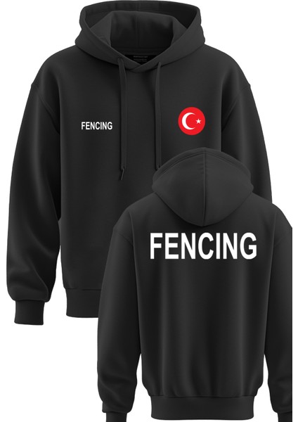 Eskrim Baskılı Kapşonlu 3 Ip Kışlık Türkiye Sweatshirt Eskrim Hoodie