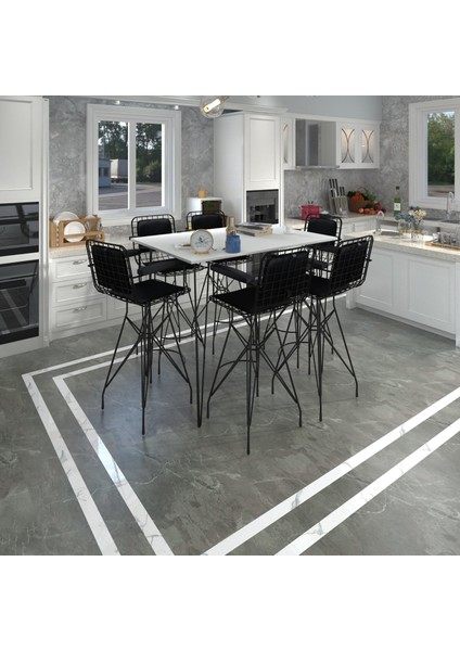 Knsz masa sandalye takımı hem105zengin byzsyh 130*090 6 sandalye syhsyh kolçaklı sırt minderli fırsatları