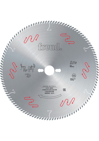 LU1L 0600 Elmas Daire 300X120 Sık Diş Lamine 45 Drc Kesim