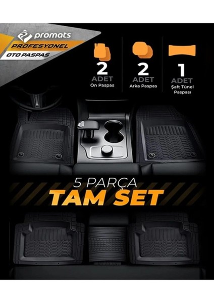 Tekno Trust Range Rover Vogue 2002-2012 Pro Siyah Havuzlu Paspas Seti