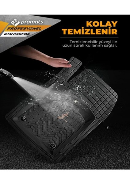 Tekno Trust Range Rover Vogue 2002-2012 Pro Siyah Havuzlu Paspas Seti