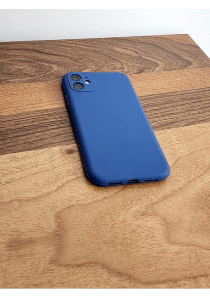 iPhone 11 Uyumlu Lacivert Silikon Kılıf