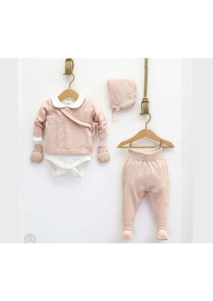 Nipperland 0-3 Ay %100natural cotton Unısex Saç Örgülü Pudra Kruvaze 5'li Hastane Çıkışı Set fiyatları