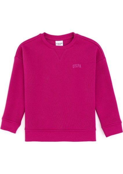 U.S. Polo Assn. Kız Çocuk Fuşya Sweatshirt 50297451-VR023