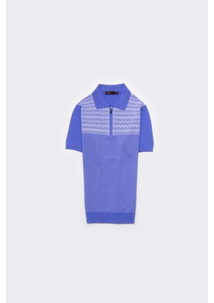 Fermuarlı Polo Yaka Kısa Kol Erkek T-Shirt modelleri